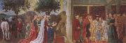 Piero della Francesca Adoration of the Holy Wood and the Meeting of Solomon and the Queen of Sheba oil painting on canvas